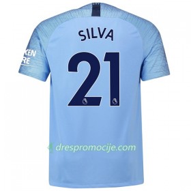 Manchester City Dres Silva 21 Domaći 2018/19 Kratkih Rukava